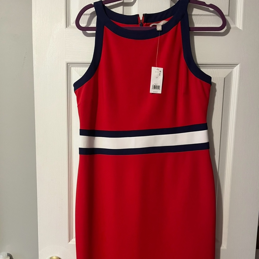 Red white and blue Banana Republic dress